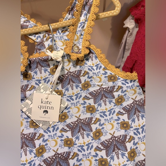 NWT Kate Quinn Lace Jumpsuit Blue Night Butterfly / Moth - Picture 1 of 2